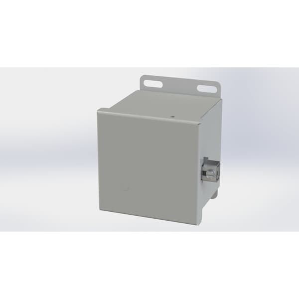 Screw Clamps Electrical Enclosures, 4.13 in H, 4 in D, 4 in W, NEMA 3R, 4, 12, 13, Carbon Steel